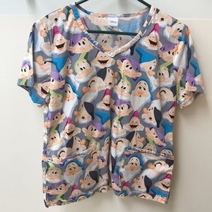 Disney Scrub Top medium